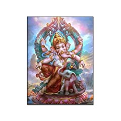 Used, Lord Ganesha Wall Art Canvas Print Buddha Poster Office for sale  Delivered anywhere in Canada