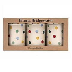 Emma Bridgewater - Polka Dot Floral set 3 caddies D10.6x15cm for sale  Delivered anywhere in UK
