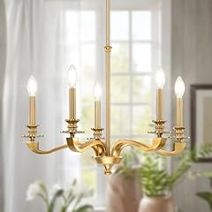 Gold chandeliers dining for sale  Delivered anywhere in USA 