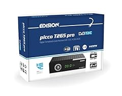EDISION PICCO T265 Pro - Ricevitore Digitale Terrestre H265 HEVC 10Bit Bonus TV, FTA, USB, HDMI, SCART, Sensore IR, Supporto WiFi, Telecomando 2in1, Alimentazione 2in1, Main 10, Nero usato  Spedito ovunque in Italia 