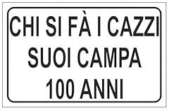 Cartello segnaletico chi usato  Spedito ovunque in Italia 