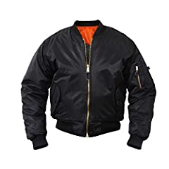 Rothco %Ma-1 Flight Jacket, Black, X-Large, used for sale  Delivered anywhere in USA 