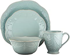 Lenox French Perle 4-Piece Place Setting, Ice Blue for sale  Delivered anywhere in USA 