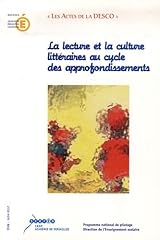 Lecture culture litteraires d'occasion  Livré partout en France