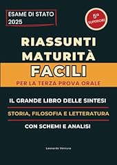 Riassunti maturità facili usato  Spedito ovunque in Italia 