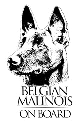 Autocollant voiture malinois d'occasion  Livré partout en Belgiqu