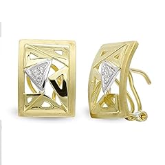 Goldohrringe bicolor 18k gebraucht kaufen  Wird an jeden Ort in Deutschland