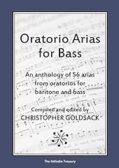Oratorio arias bass for sale  Delivered anywhere in UK