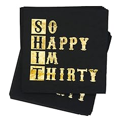 Happy thirty napkins for sale  Delivered anywhere in USA 