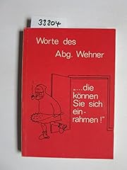 Worte abg. wehner d'occasion  Livré partout en France
