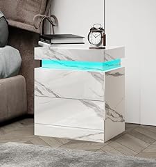 Faux marble nightstand for sale  Delivered anywhere in USA 