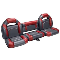 DeckMate® 68" Bass Boat Seats (Charcoal & Red) for sale  Delivered anywhere in USA 