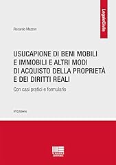 Usucapione beni mobili usato  Spedito ovunque in Italia 