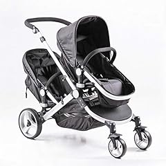 Used, QTbabies Twin Double Stroller Pushchair for Toddlers for sale  Delivered anywhere in Ireland