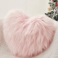 Fluffy heart pillows for sale  Delivered anywhere in UK