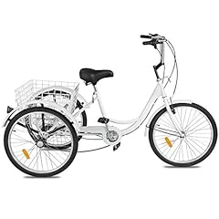 Adult Tricycle Bikes 24"/20" with Basket, 3 Wheels, used for sale  Delivered anywhere in USA 