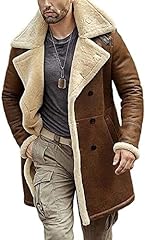 Shearling brown leather for sale  Delivered anywhere in USA 