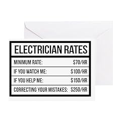 Cafepress electrician rates for sale  Delivered anywhere in USA 