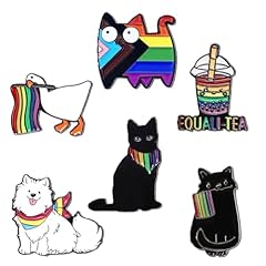 Rainbow pride enamel for sale  Delivered anywhere in UK