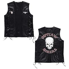 gilet cuir biker soa d'occasion  Livré partout en France