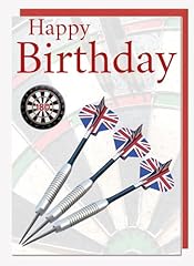 Darts birthday card for sale  Delivered anywhere in UK