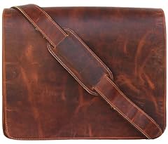 Leather messenger bag for sale  Delivered anywhere in UK