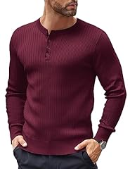 Coofandy pullover knopfleiste gebraucht kaufen  Wird an jeden Ort in Deutschland