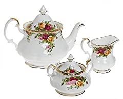 Royal Doulton 652383203570 Old Country Roses 3-Piece Tea Set for sale  Delivered anywhere in Canada