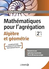 Mathématiques agrégation alg d'occasion  Livré partout en France