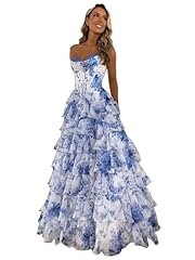 Foinluve white prom for sale  Delivered anywhere in USA 