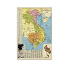 Vietnam vintage map for sale  Delivered anywhere in USA 