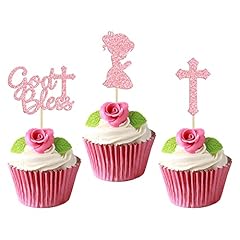 girls christening cake decorations for sale  Delivered anywhere in UK