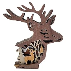 Ciieeo wood deer for sale  Delivered anywhere in UK