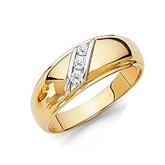 Mens 14k yellow for sale  Delivered anywhere in USA 