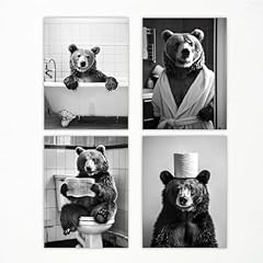 Funny bathroom bear for sale  Delivered anywhere in USA 