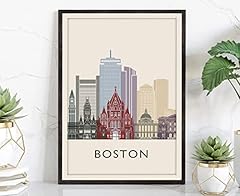 Boston skyline poster for sale  Delivered anywhere in USA 