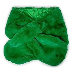 Stola pelliccia verde usato  Spedito ovunque in Italia 