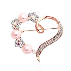 Heart brooch women for sale  Delivered anywhere in USA 