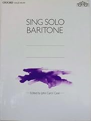 Sing solo baritone gebraucht kaufen  Wird an jeden Ort in Deutschland