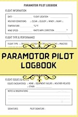 Paramotor pilot logbook for sale  Delivered anywhere in UK