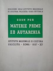 Materie prime autarchia. usato  Spedito ovunque in Italia 