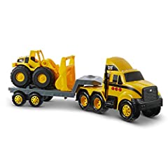 Cat Construction Heavy Mover Caterpillar Toy Semi Truck, used for sale  Delivered anywhere in USA 