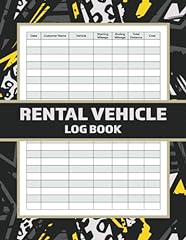 Rental vehicle log for sale  Delivered anywhere in USA 