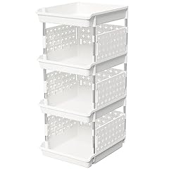 Lifewit plastic stackable for sale  Delivered anywhere in USA 