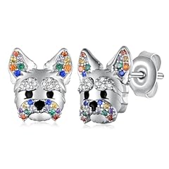 Yorkie stud earrings for sale  Delivered anywhere in USA 