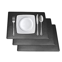 Faux leather placemats for sale  Delivered anywhere in UK