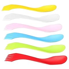 6pcs plastic spork for sale  Delivered anywhere in UK