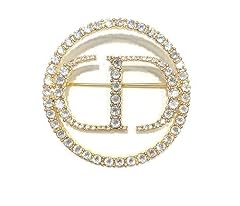 Rhinestone alphabet brooch for sale  Delivered anywhere in Ireland