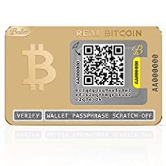 Ballet REAL Bitcoin, pacchetto di 3 - Edizione Gold - Portafoglio fisico di criptovaluta con supporto multi-valuta, il più facile portafoglio di stoccaggio a freddo di criptovaluta usato  Spedito ovunque in Italia 