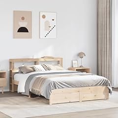 Vidaxl wooden bed for sale  Delivered anywhere in UK